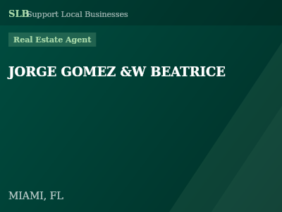 JORGE GOMEZ &W BEATRICE — Real Estate Agent in MIAMI, FL
