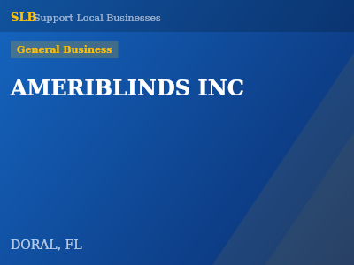 AMERIBLINDS INC — General Business in DORAL, FL