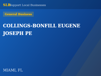 COLLINGS-BONFILL EUGENE JOSEPH PE — General Business in MIAMI, FL