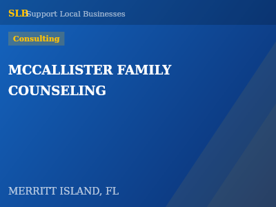 MCCALLISTER FAMILY COUNSELING — Consulting in MERRITT ISLAND, FL