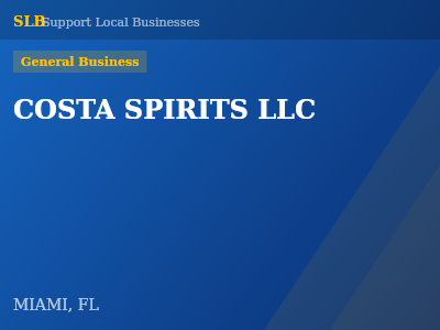 COSTA SPIRITS LLC — General Business in MIAMI, FL