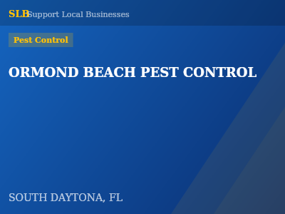 ORMOND BEACH PEST CONTROL — Pest Control in SOUTH DAYTONA, FL