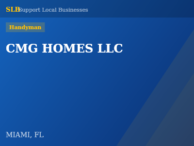 CMG HOMES LLC — Handyman in MIAMI, FL