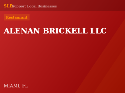 ALENAN BRICKELL LLC — Restaurant in MIAMI, FL