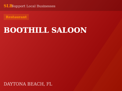 BOOTHILL SALOON — Restaurant in DAYTONA BEACH, FL