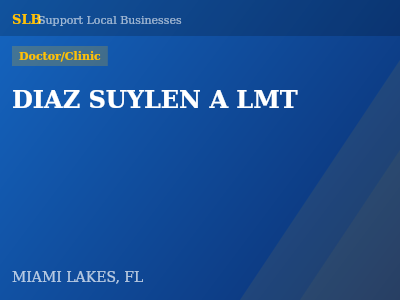 DIAZ SUYLEN A LMT — Doctor/Clinic in MIAMI LAKES, FL