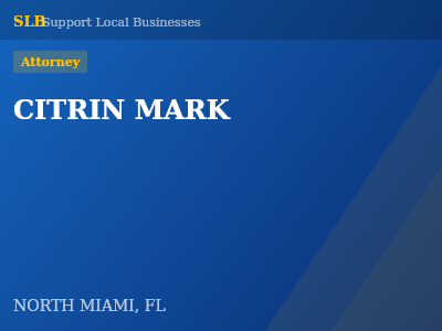 CITRIN MARK — Attorney in NORTH MIAMI, FL