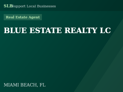 BLUE ESTATE REALTY LC — Real Estate Agent in MIAMI BEACH, FL