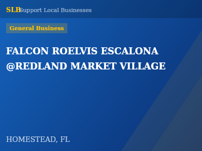 FALCON ROELVIS ESCALONA @REDLAND MARKET VILLAGE — General Business in HOMESTEAD, FL