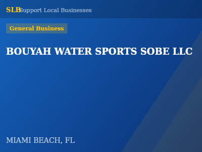 BOUYAH WATER SPORTS SOBE LLC — General Business in MIAMI BEACH, FL