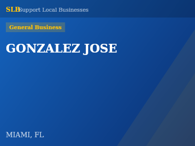 GONZALEZ JOSE — General Business in MIAMI, FL