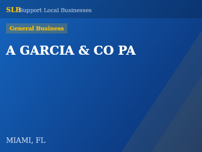 A GARCIA & CO PA — General Business in MIAMI, FL