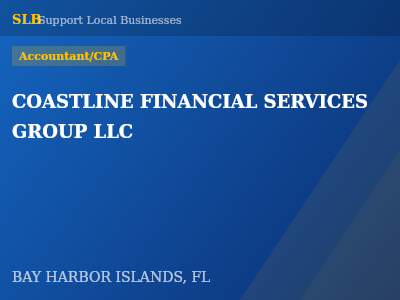 COASTLINE FINANCIAL SERVICES GROUP LLC — Accountant/CPA in BAY HARBOR ISLANDS, FL