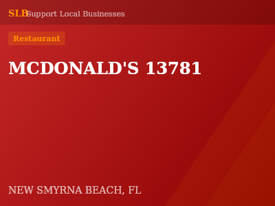 MCDONALD'S 13781 — Restaurant in NEW SMYRNA BEACH, FL
