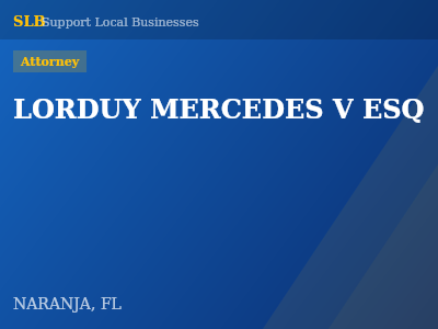 LORDUY MERCEDES V ESQ — Attorney in NARANJA, FL
