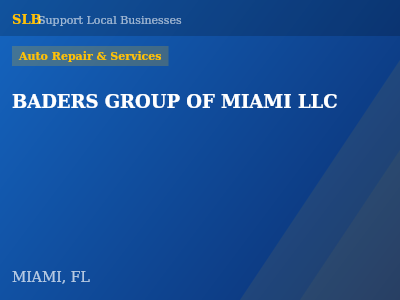 BADERS GROUP OF MIAMI LLC — Auto Repair & Services in MIAMI, FL