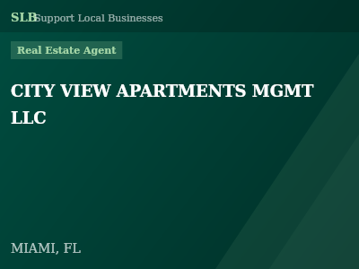 CITY VIEW APARTMENTS MGMT LLC — Real Estate Agent in MIAMI, FL