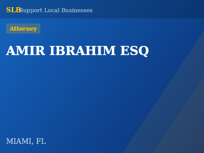 AMIR IBRAHIM ESQ — Attorney in MIAMI, FL