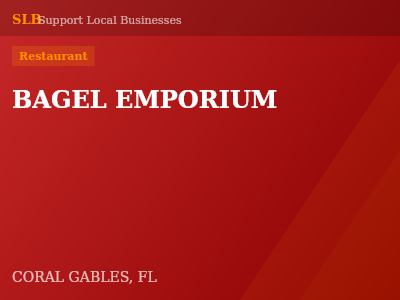 BAGEL EMPORIUM — Restaurant in CORAL GABLES, FL