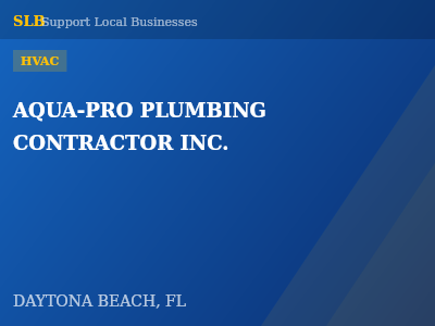 AQUA-PRO PLUMBING CONTRACTOR INC. — HVAC in DAYTONA BEACH, FL