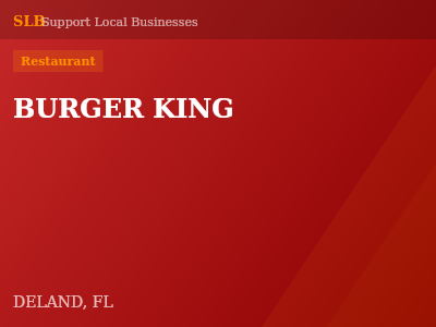 BURGER KING — Restaurant in DELAND, FL
