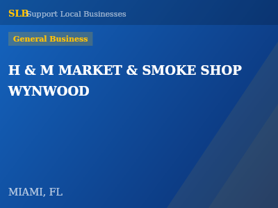 H & M MARKET & SMOKE SHOP WYNWOOD — General Business in MIAMI, FL