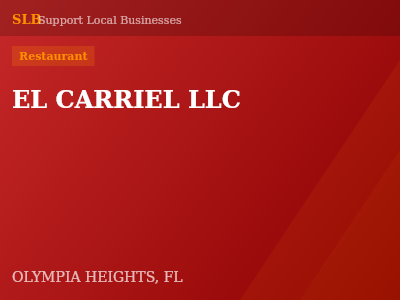 EL CARRIEL LLC — Restaurant in OLYMPIA HEIGHTS, FL