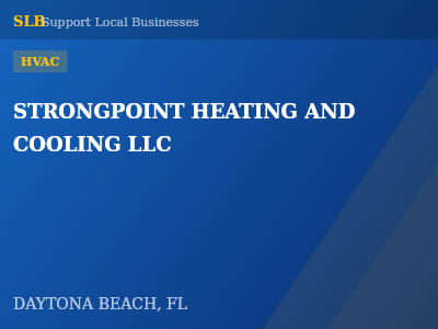STRONGPOINT HEATING AND COOLING LLC — HVAC in DAYTONA BEACH, FL