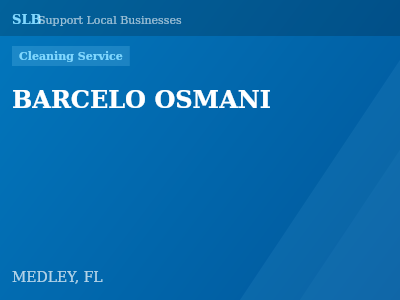 BARCELO OSMANI — Cleaning Service in MEDLEY, FL