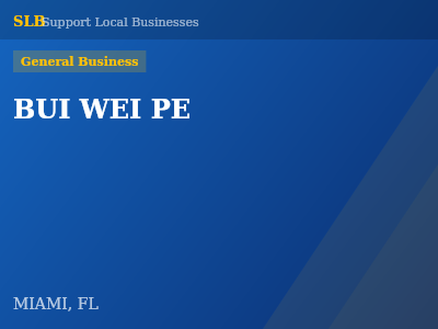 BUI WEI PE — General Business in MIAMI, FL