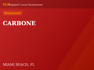 CARBONE — Restaurant in MIAMI BEACH, FL