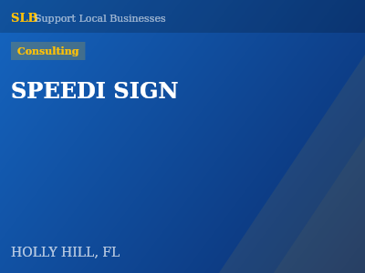 SPEEDI SIGN — Consulting in HOLLY HILL, FL