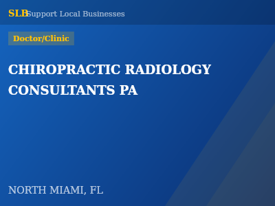 CHIROPRACTIC RADIOLOGY CONSULTANTS PA — Doctor/Clinic in NORTH MIAMI, FL