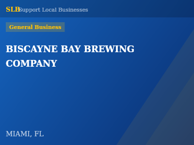 BISCAYNE BAY BREWING COMPANY — General Business in MIAMI, FL