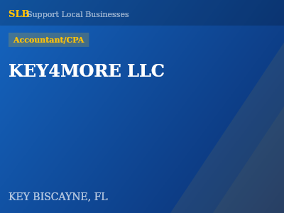 KEY4MORE LLC — Accountant/CPA in KEY BISCAYNE, FL