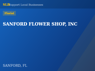 SANFORD FLOWER SHOP, INC — Florist in SANFORD, FL