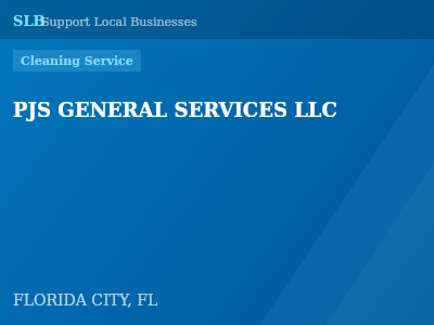 PJS GENERAL SERVICES LLC — Cleaning Service in FLORIDA CITY, FL
