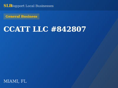 CCATT LLC #842807 — General Business in MIAMI, FL