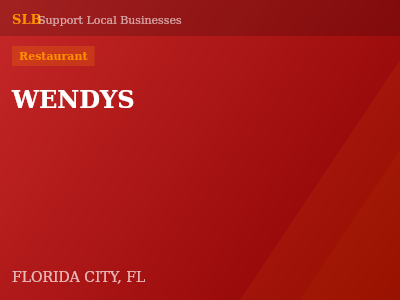 WENDYS — Restaurant in FLORIDA CITY, FL