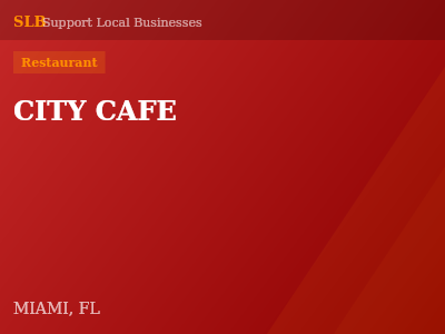 CITY CAFE — Restaurant in MIAMI, FL