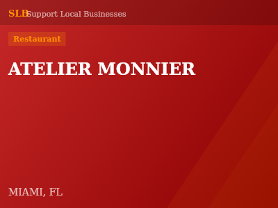 ATELIER MONNIER — Restaurant in MIAMI, FL