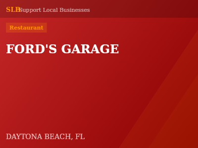 FORD'S GARAGE — Restaurant in DAYTONA BEACH, FL