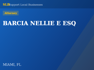 BARCIA NELLIE E ESQ — Attorney in MIAMI, FL