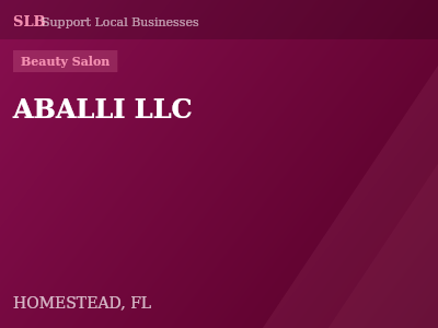 ABALLI LLC — Beauty Salon in HOMESTEAD, FL