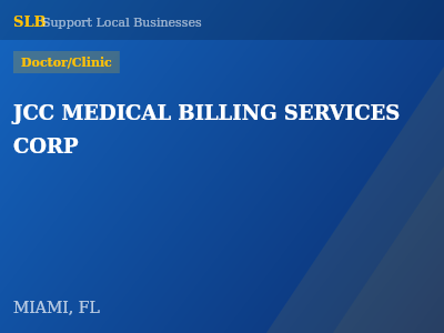 JCC MEDICAL BILLING SERVICES CORP — Doctor/Clinic in MIAMI, FL