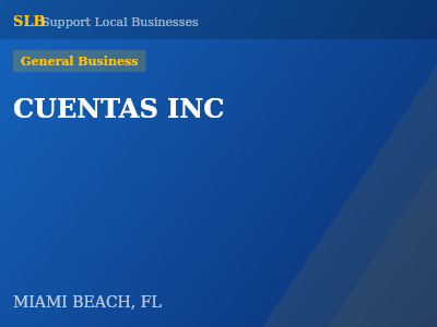 CUENTAS INC — General Business in MIAMI BEACH, FL