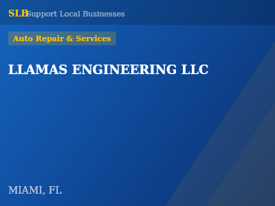 LLAMAS ENGINEERING LLC — Auto Repair & Services in MIAMI, FL