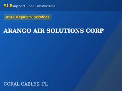 ARANGO AIR SOLUTIONS CORP — Auto Repair & Services in CORAL GABLES, FL