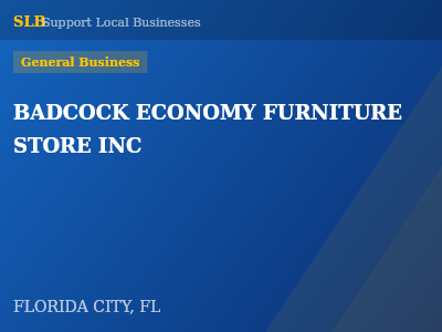 BADCOCK ECONOMY FURNITURE STORE INC — General Business in FLORIDA CITY, FL