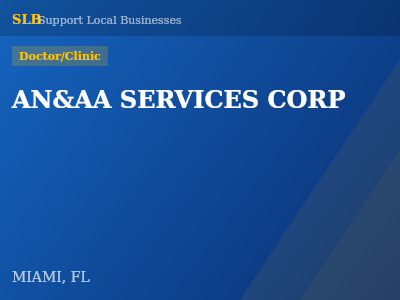 AN&AA SERVICES CORP — Doctor/Clinic in MIAMI, FL